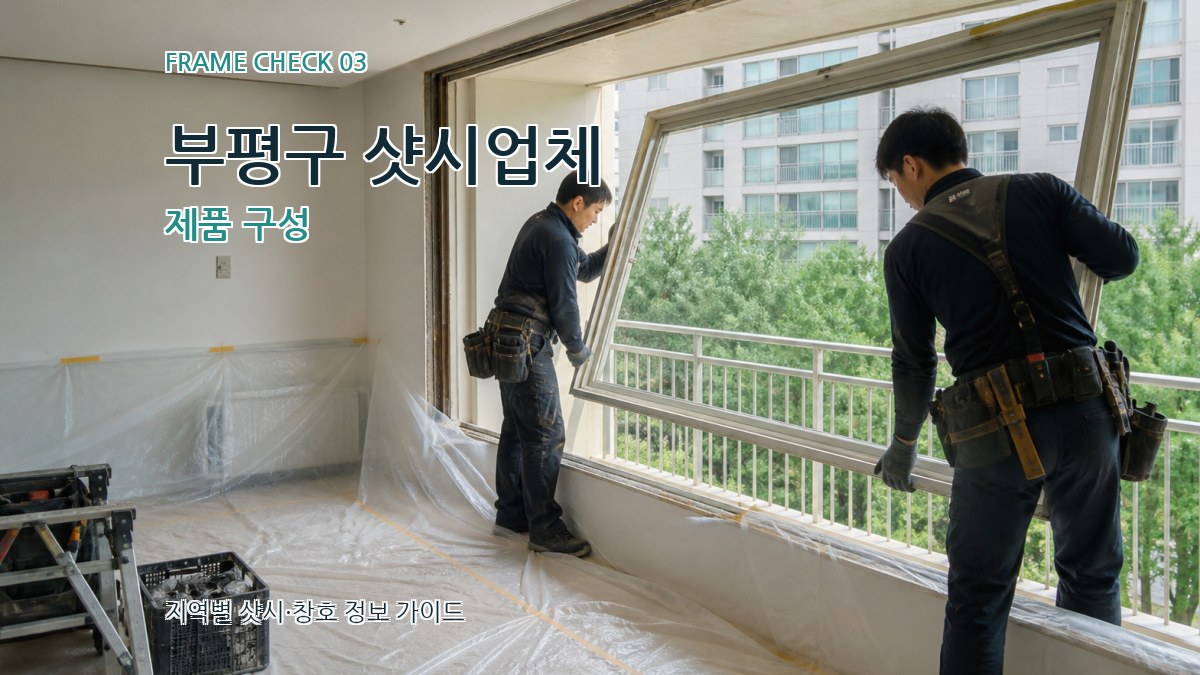 부평구 샷시업체 제품 구성