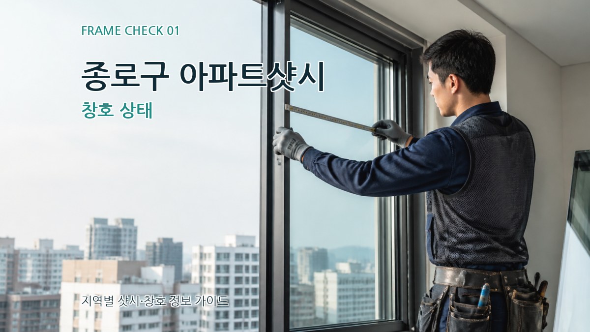 종로구 아파트샷시