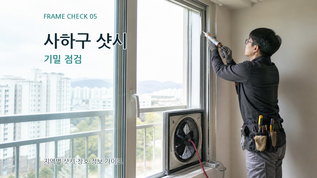 사하구 샷시 기밀 점검