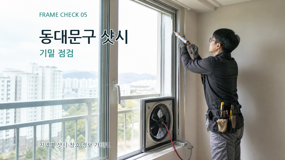 동대문구 샷시 기밀 점검