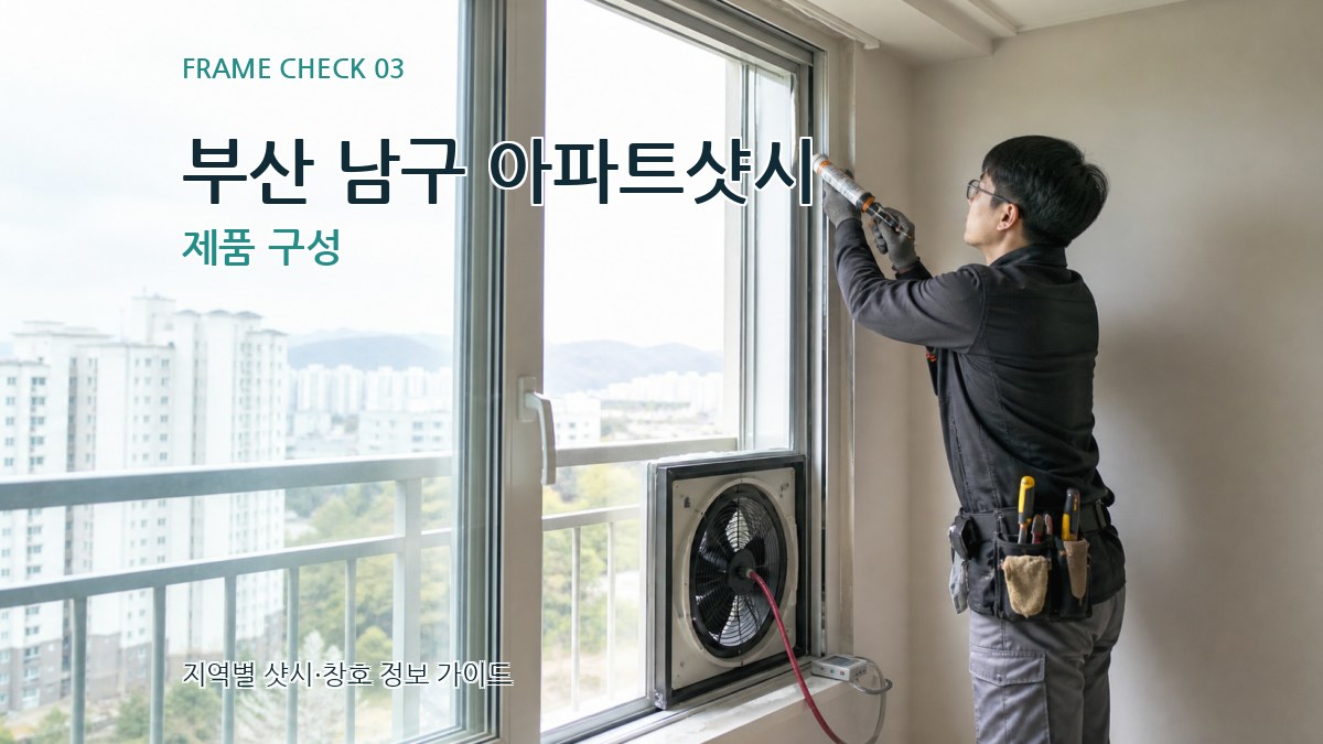 부산 남구 아파트샷시 제품 구성