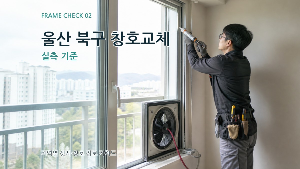 울산 북구 창호교체 실측 기준