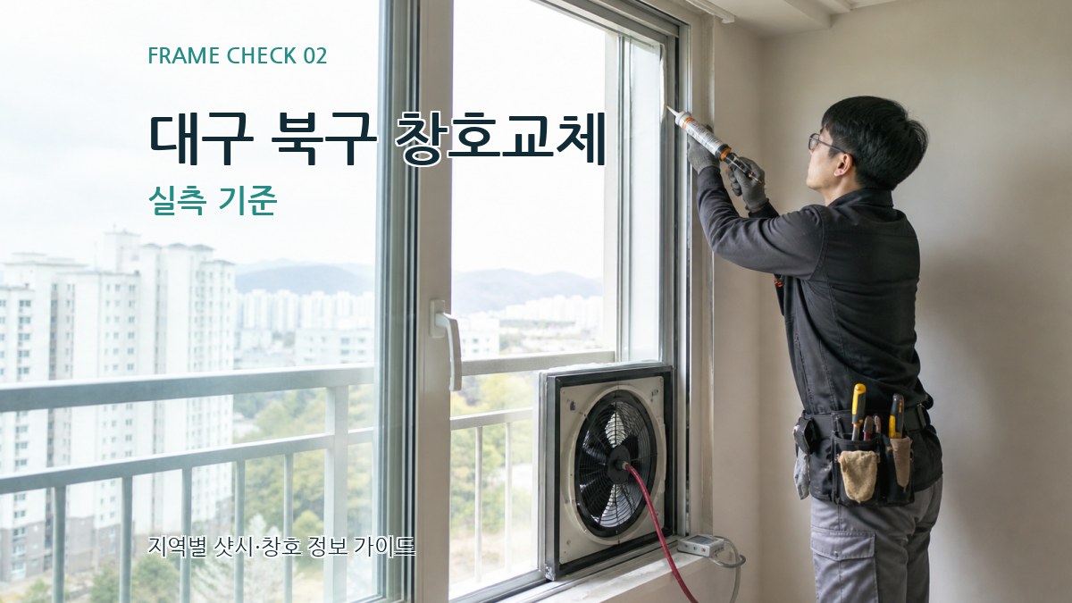 대구 북구 창호교체 실측 기준