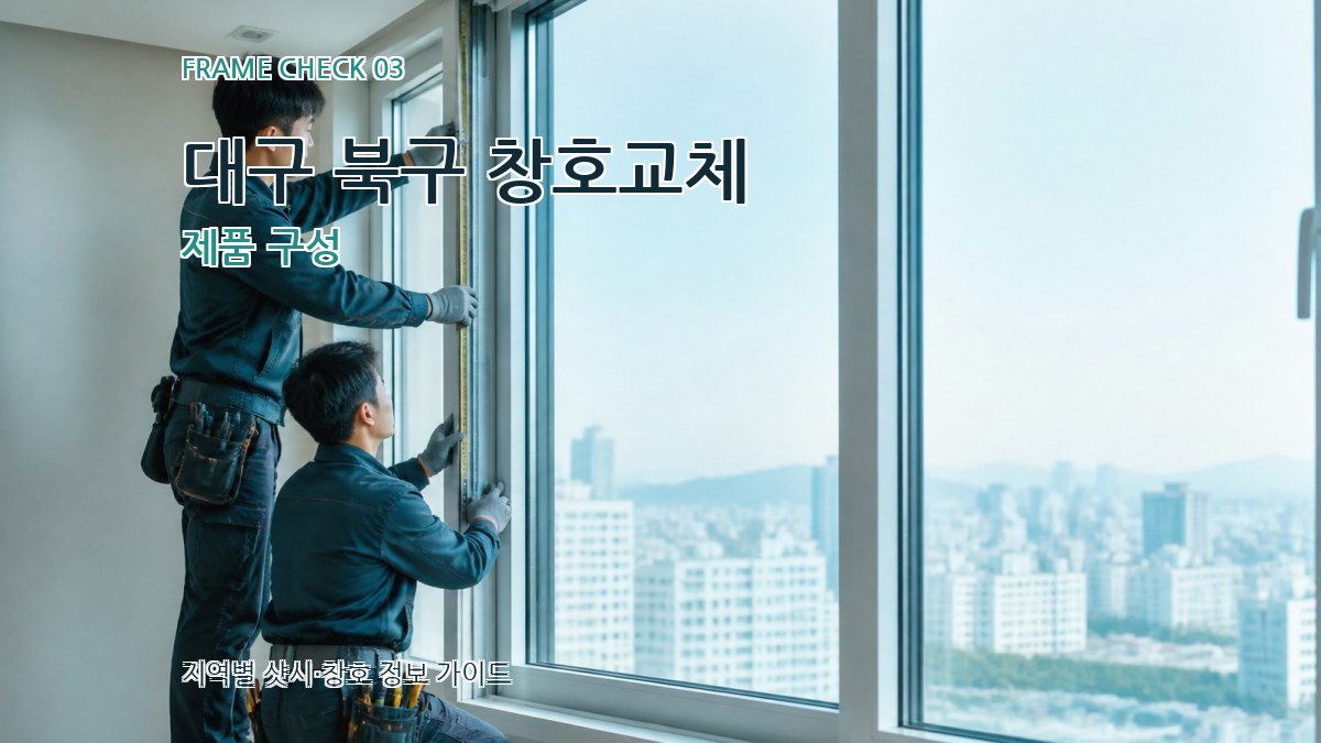 대구 북구 창호교체 제품 구성