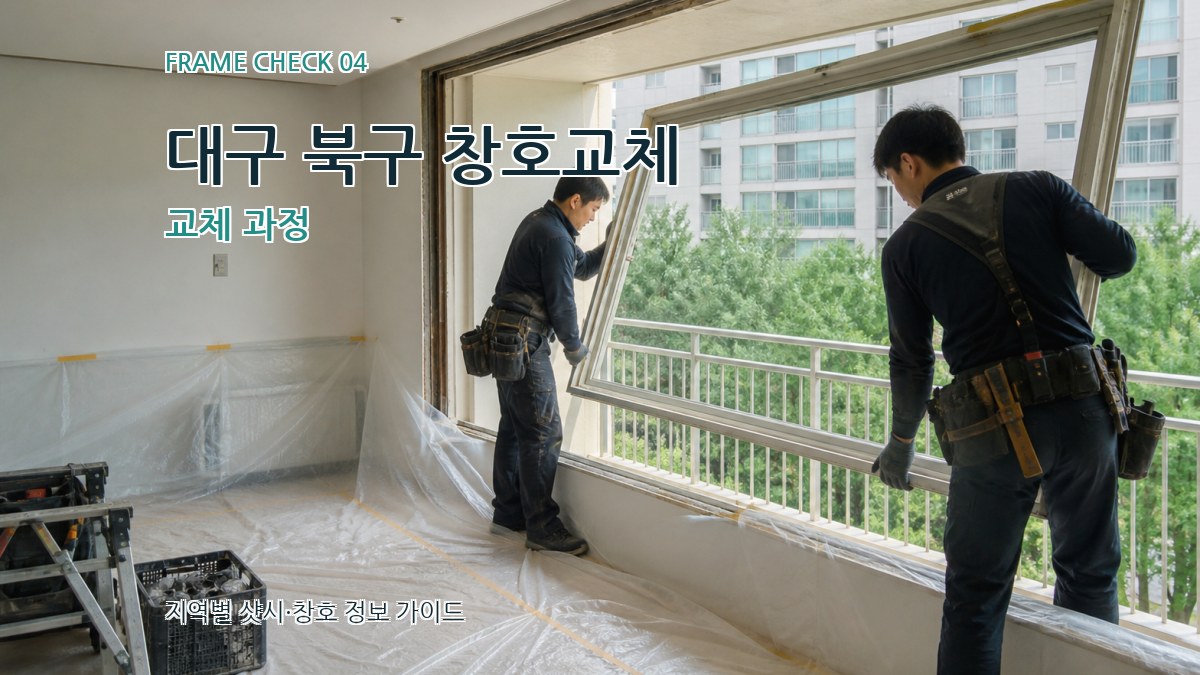 대구 북구 창호교체 교체 과정