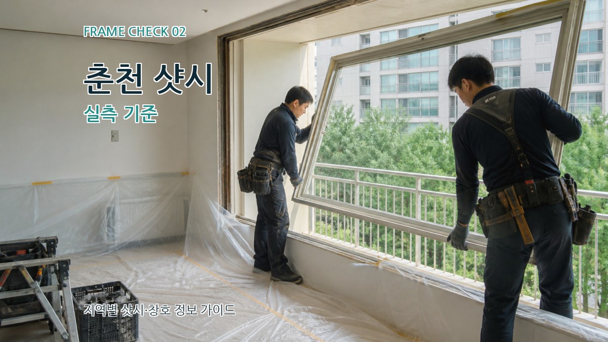 춘천 샷시 실측 기준