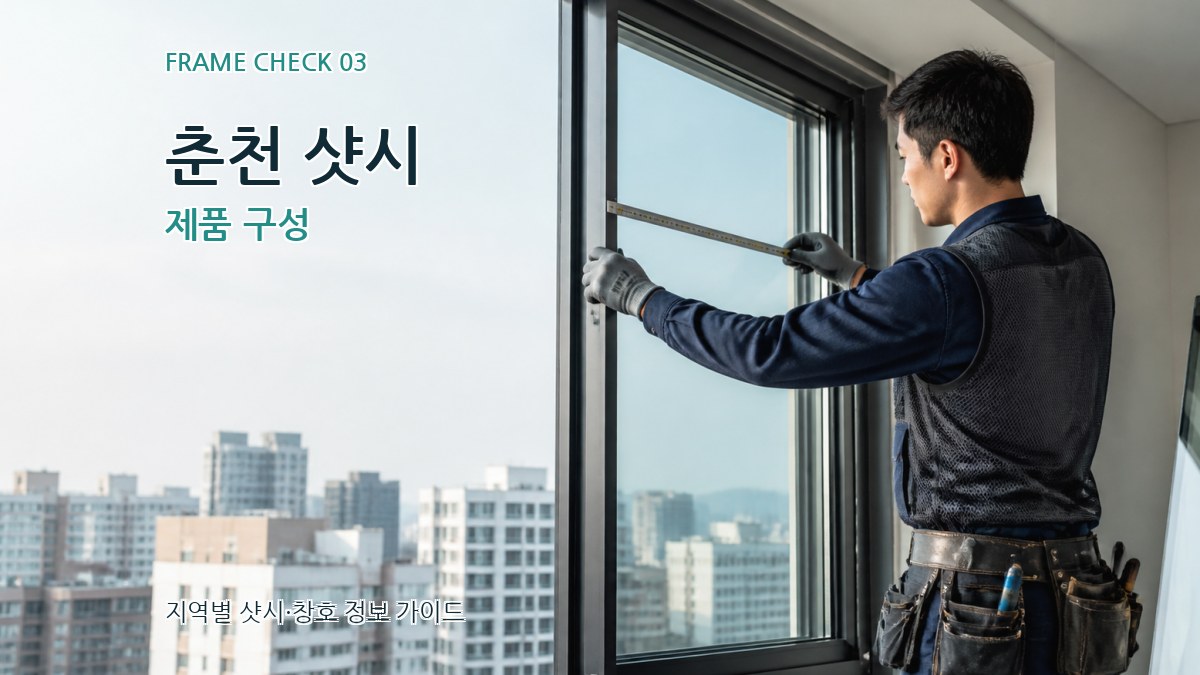 춘천 샷시 제품 구성