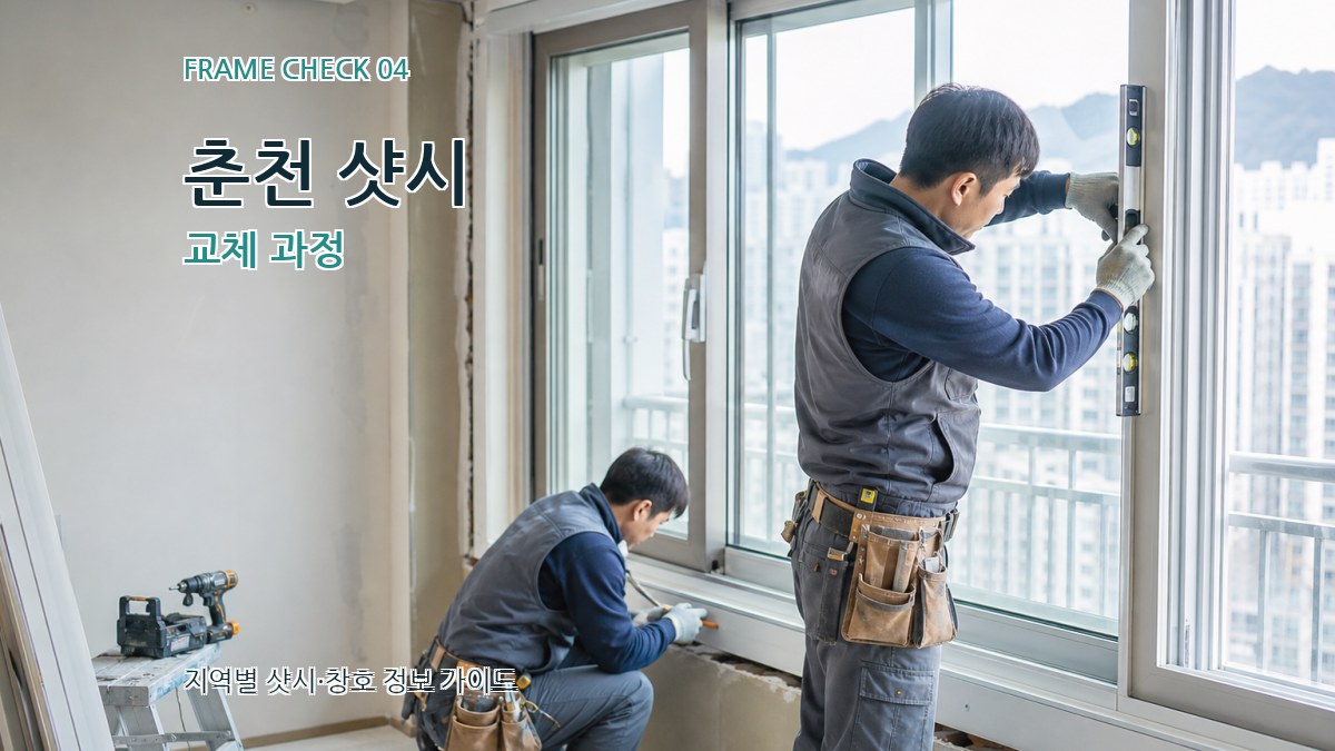 춘천 샷시 교체 과정