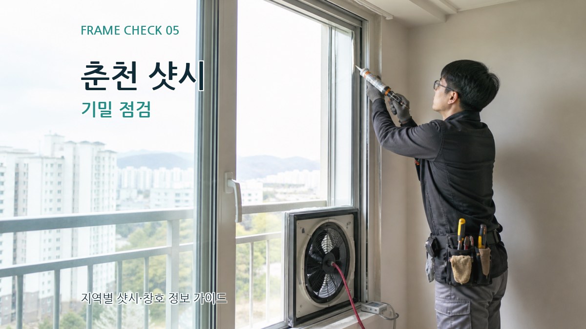 춘천 샷시 기밀 점검