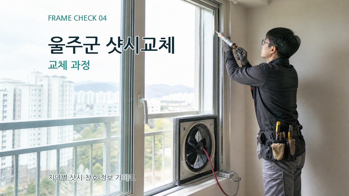 울주군 샷시교체 교체 과정