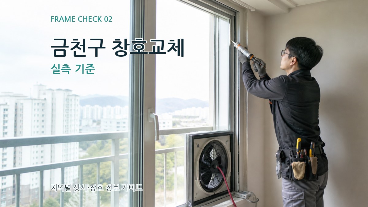 금천구 창호교체 실측 기준