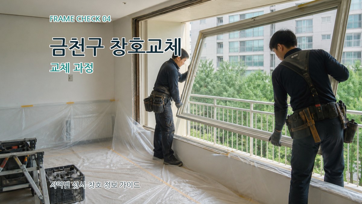 금천구 창호교체 교체 과정