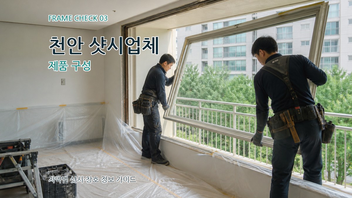 천안 샷시업체 제품 구성