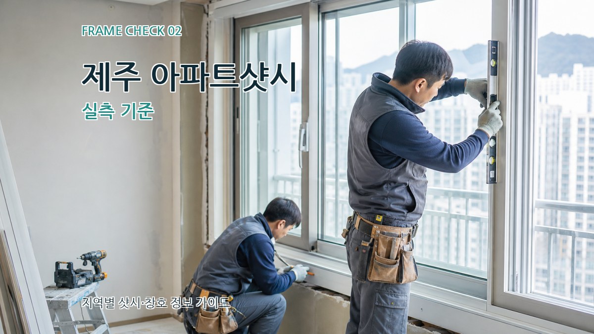 제주 아파트샷시 실측 기준