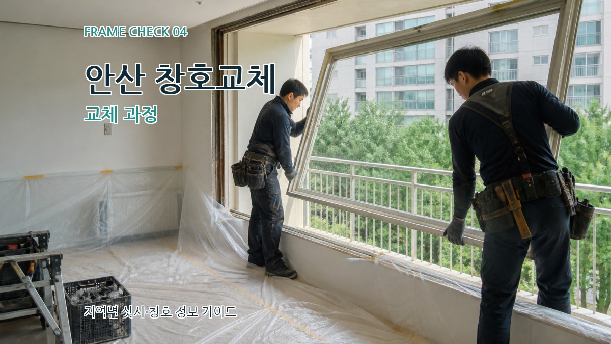 안산 창호교체 교체 과정
