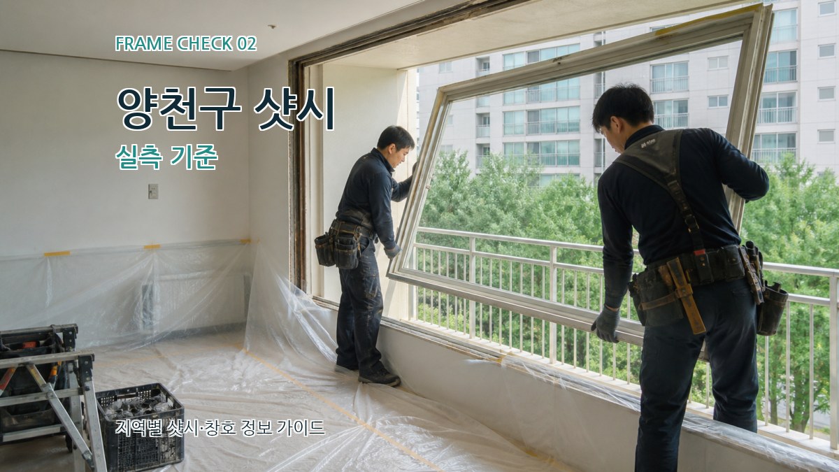 양천구 샷시 실측 기준