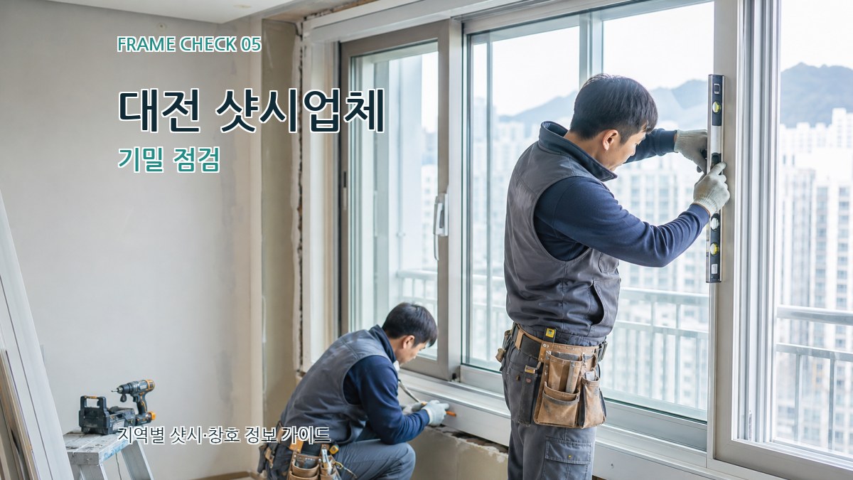 대전 샷시업체 기밀 점검