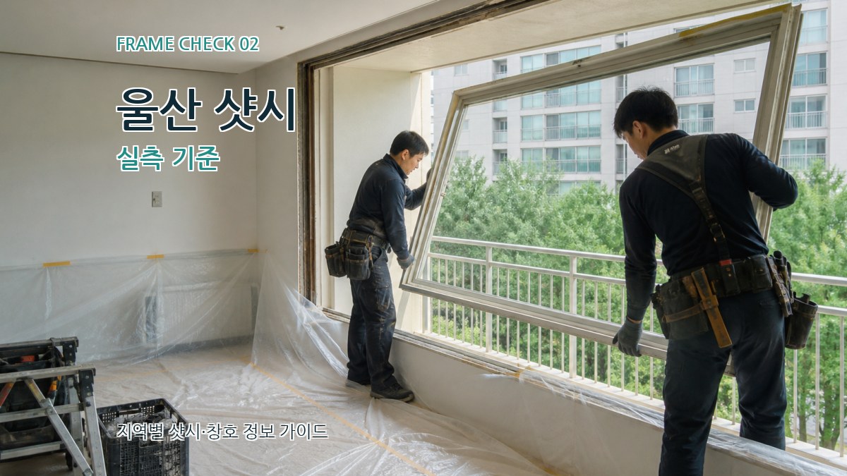 울산 샷시 실측 기준