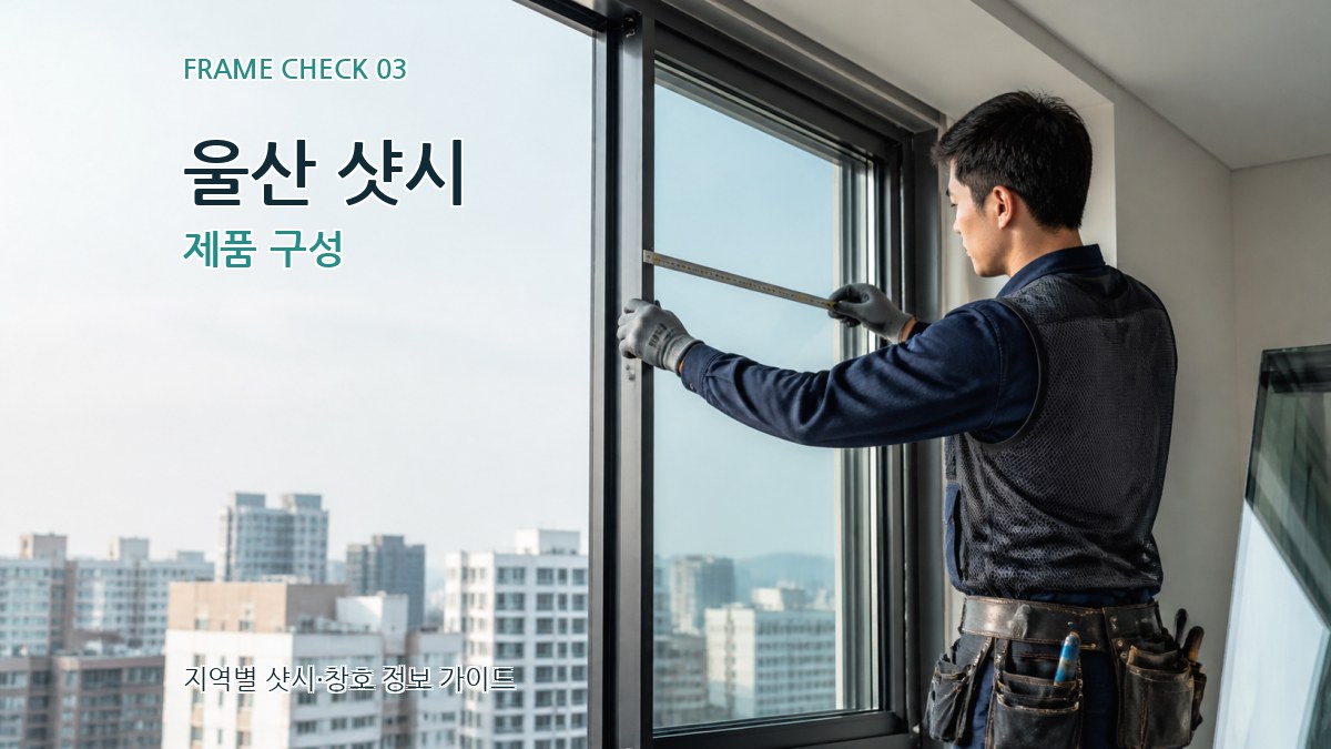 울산 샷시 제품 구성