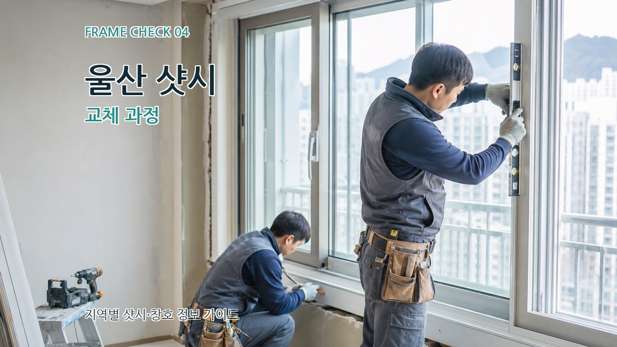 울산 샷시 교체 과정