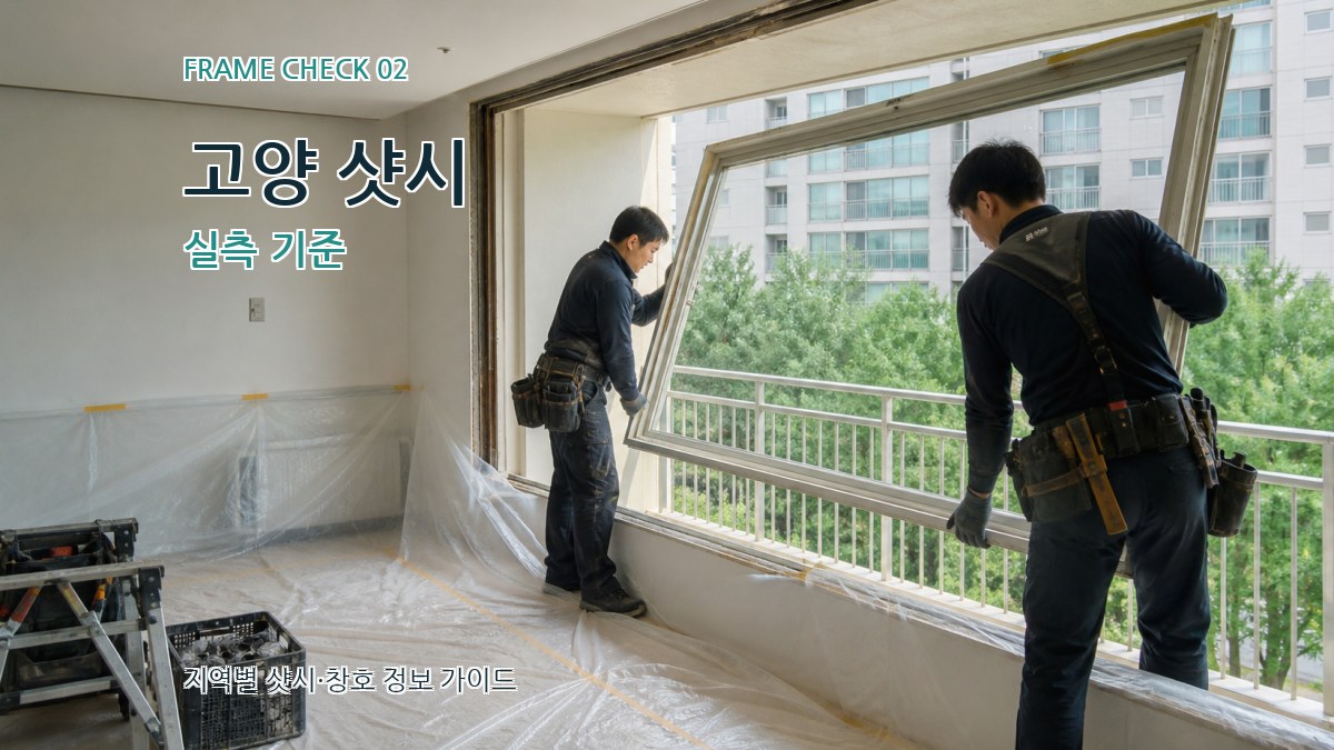 고양 샷시 실측 기준
