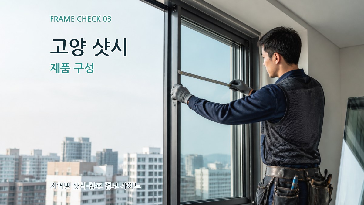 고양 샷시 제품 구성