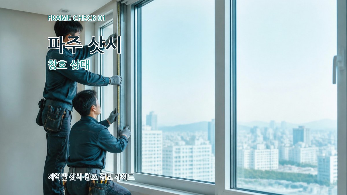 파주 샷시 창호 상태