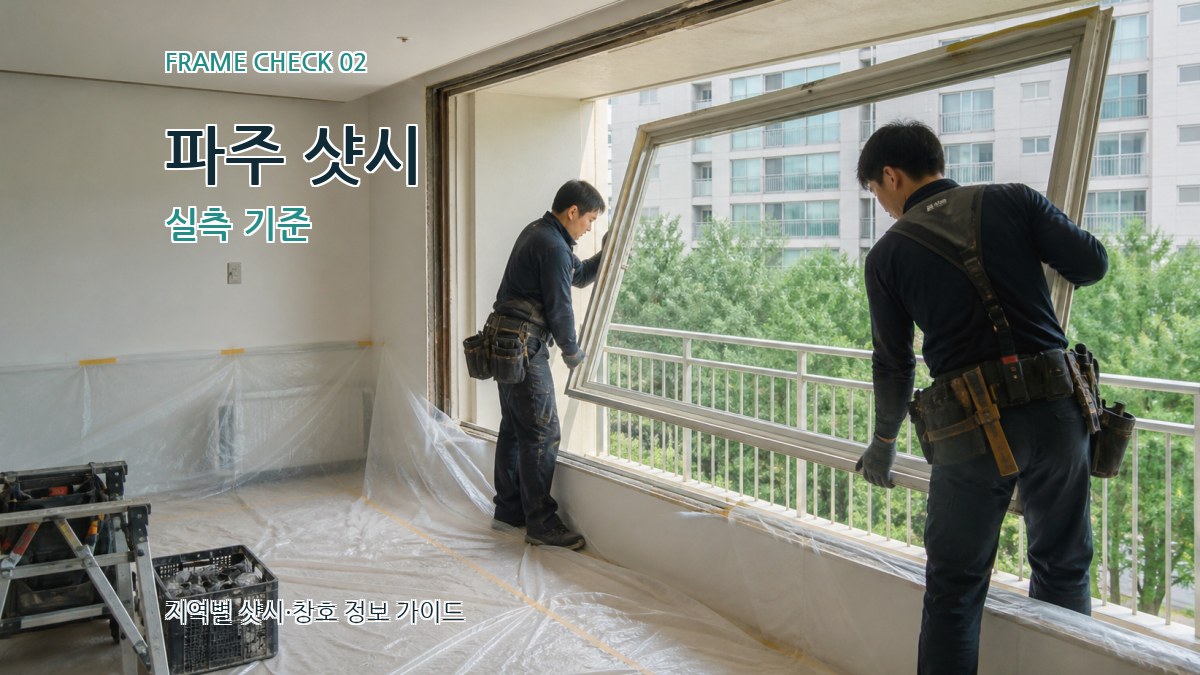 파주 샷시 실측 기준