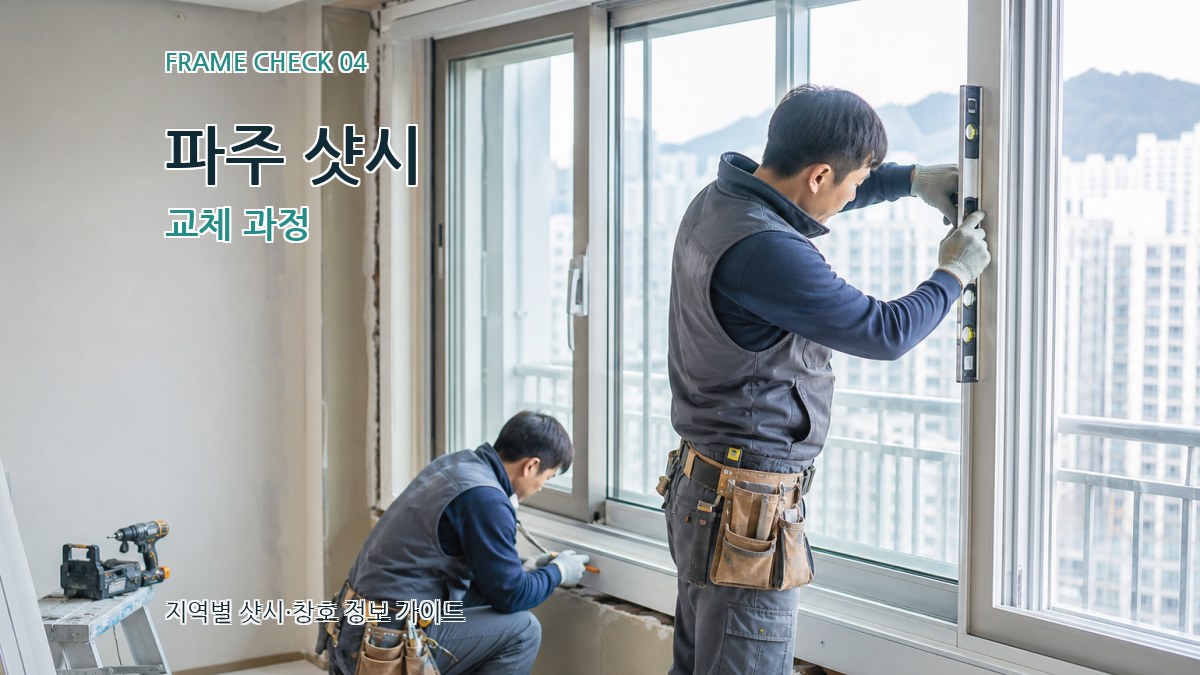 파주 샷시 교체 과정