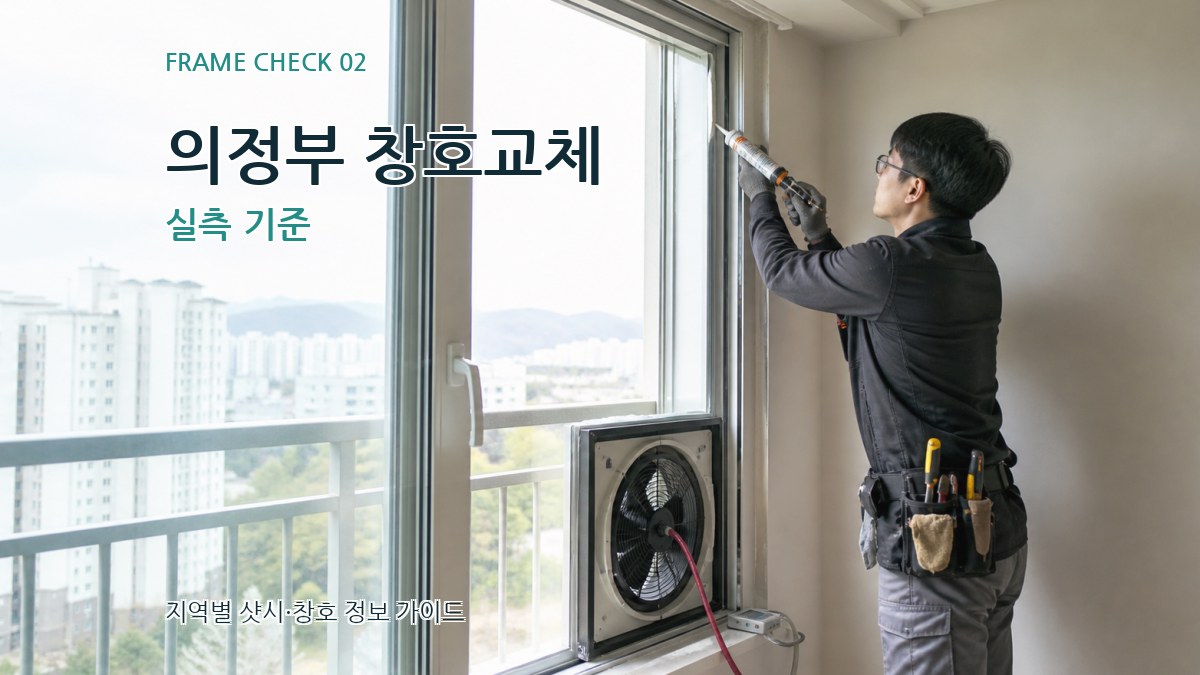 의정부 창호교체 실측 기준