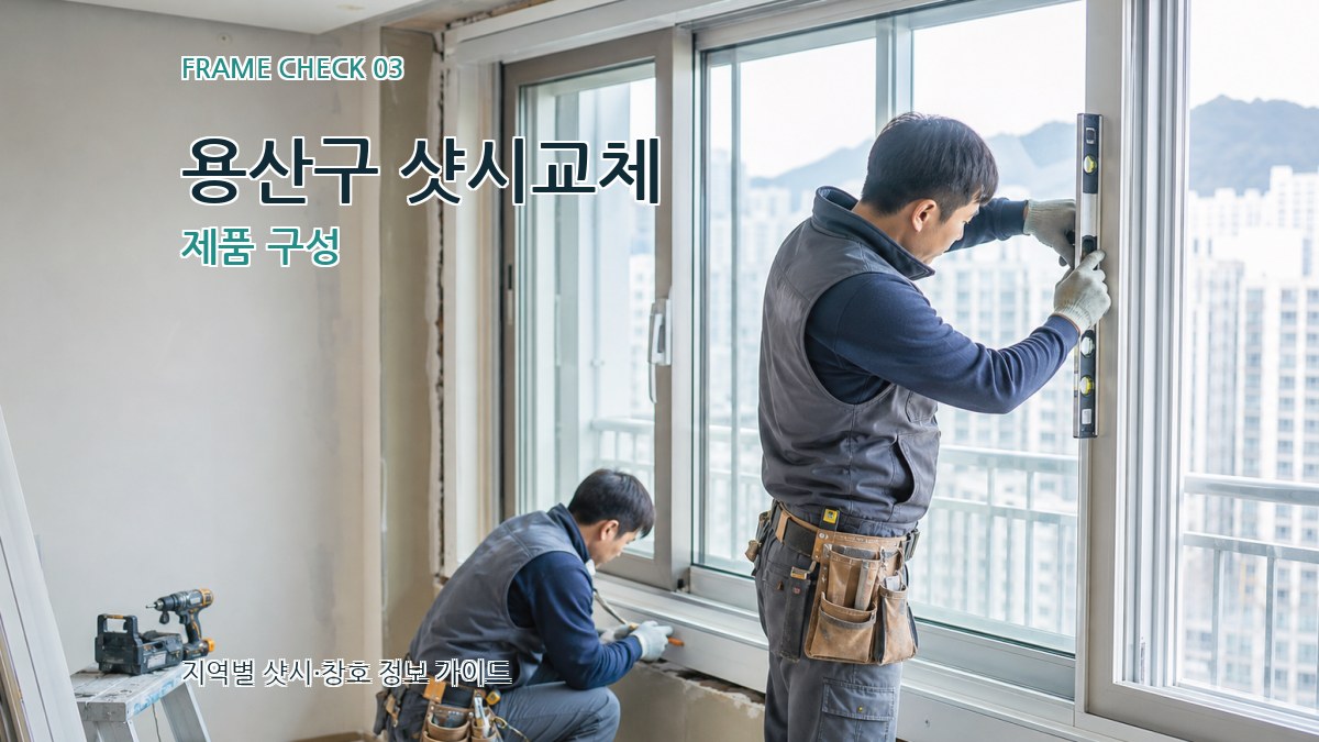 용산구 샷시교체 제품 구성