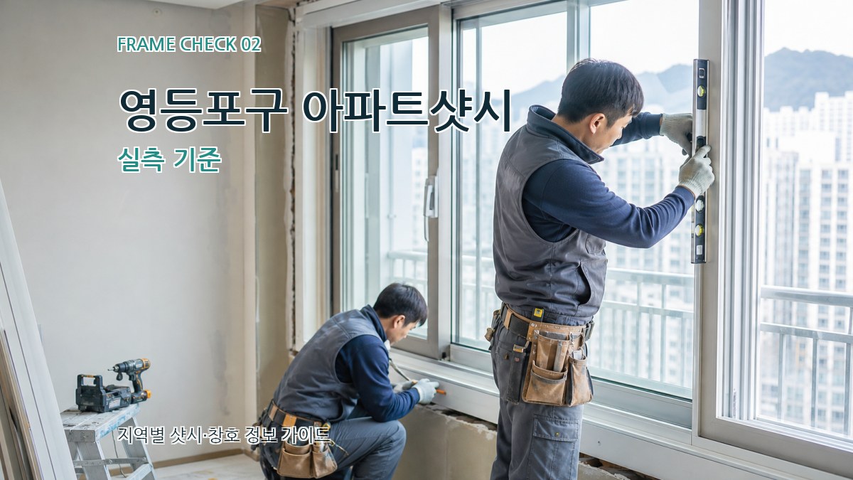 영등포구 아파트샷시 실측 기준