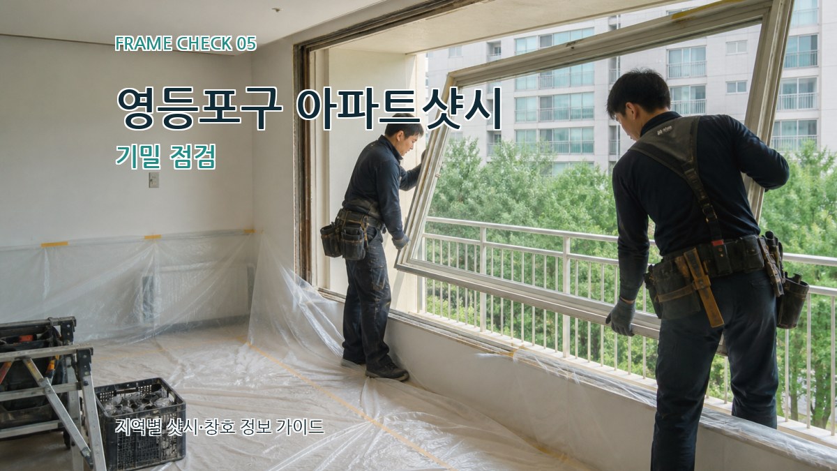 영등포구 아파트샷시 기밀 점검
