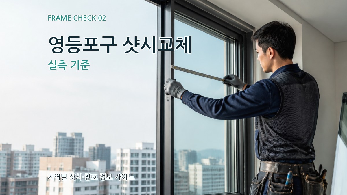 영등포구 샷시교체 실측 기준