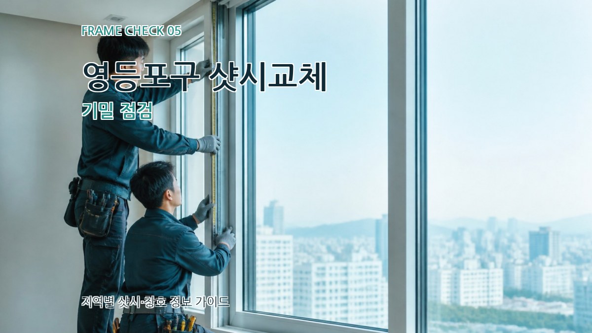 영등포구 샷시교체 기밀 점검