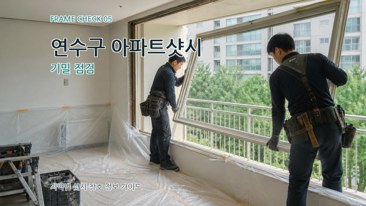 연수구 아파트샷시 기밀 점검