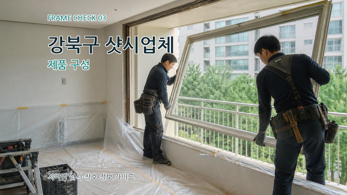 강북구 샷시업체 제품 구성
