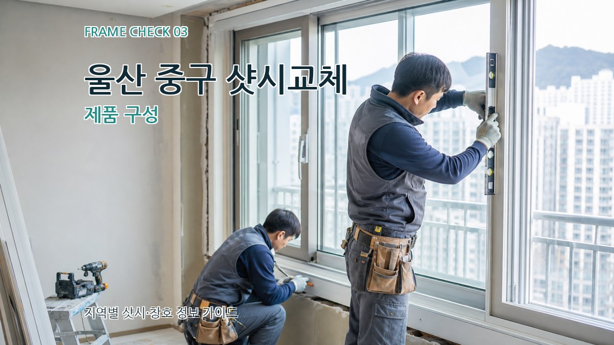 울산 중구 샷시교체 제품 구성