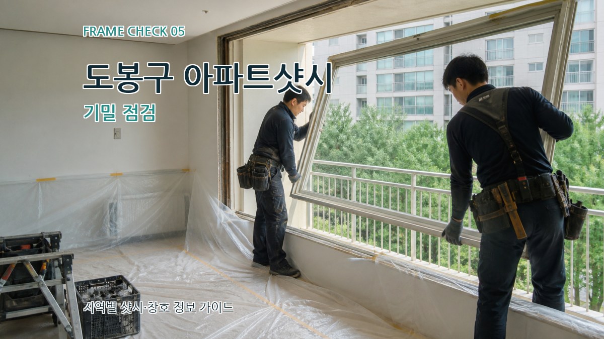 도봉구 아파트샷시 기밀 점검