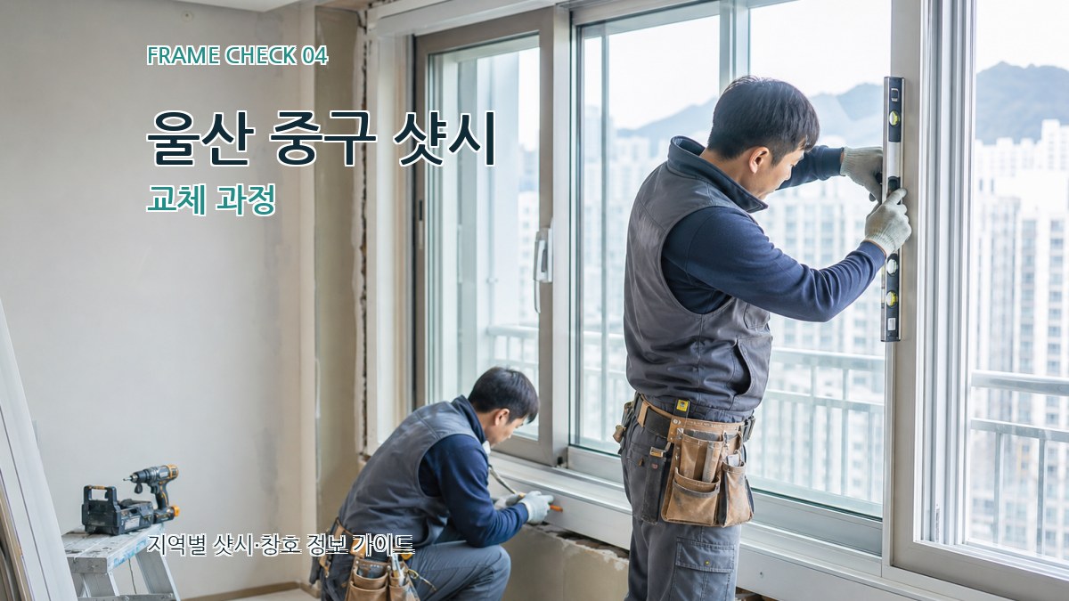 울산 중구 샷시 교체 과정
