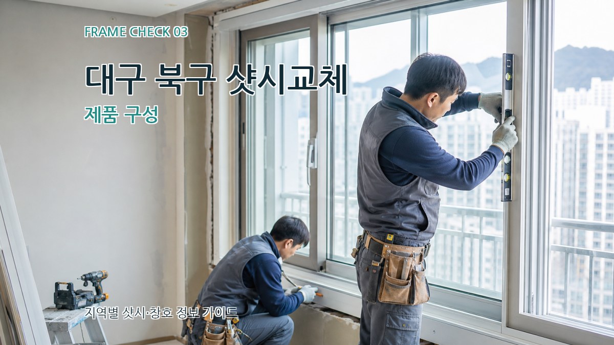 대구 북구 샷시교체 제품 구성