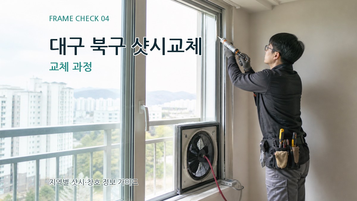 대구 북구 샷시교체 교체 과정
