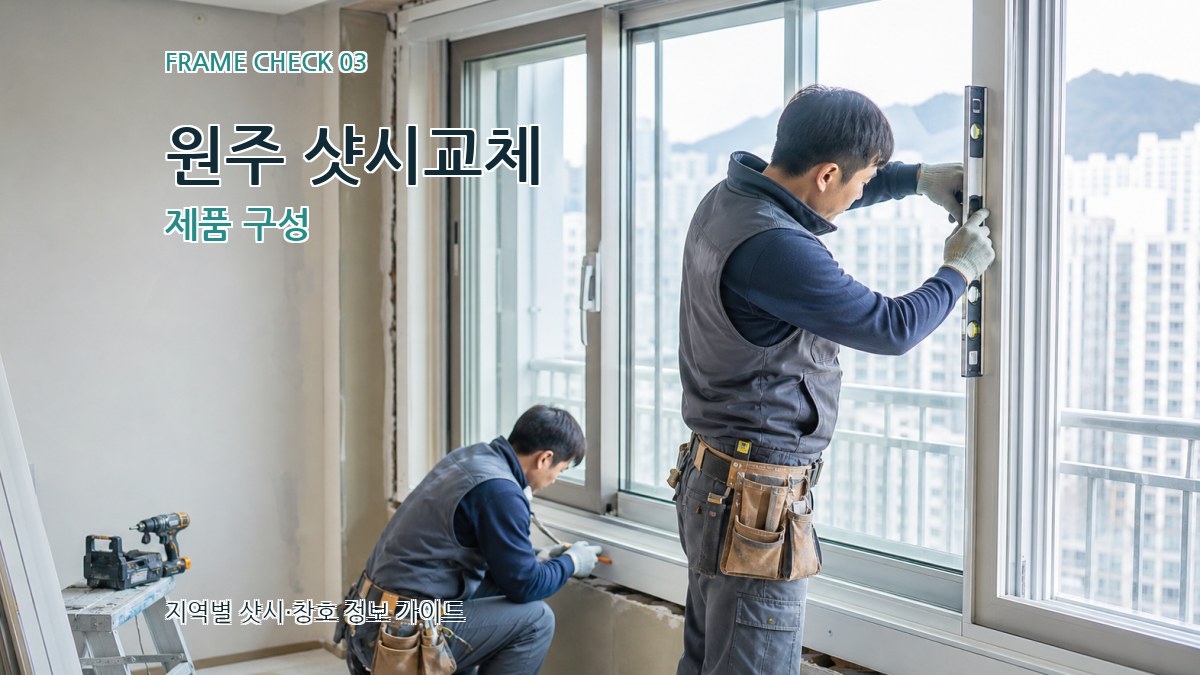 원주 샷시교체 제품 구성