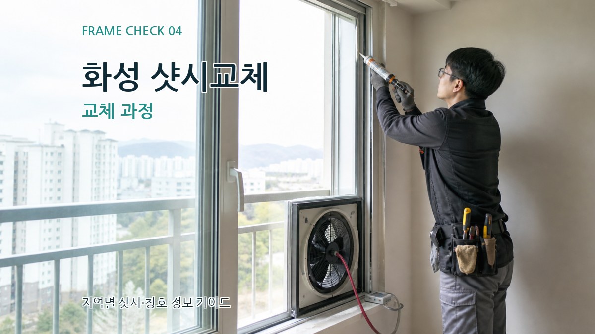 화성 샷시교체 교체 과정