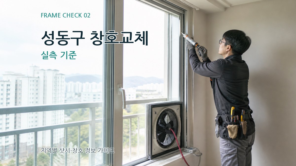 성동구 창호교체 실측 기준