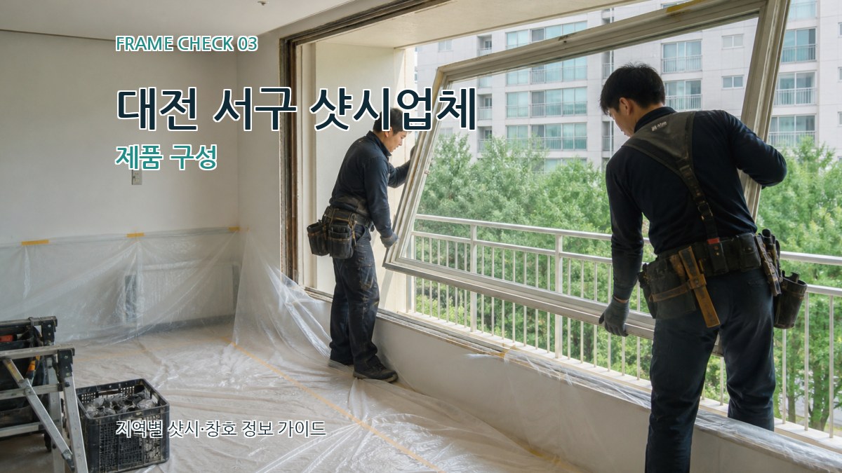 대전 서구 샷시업체 제품 구성