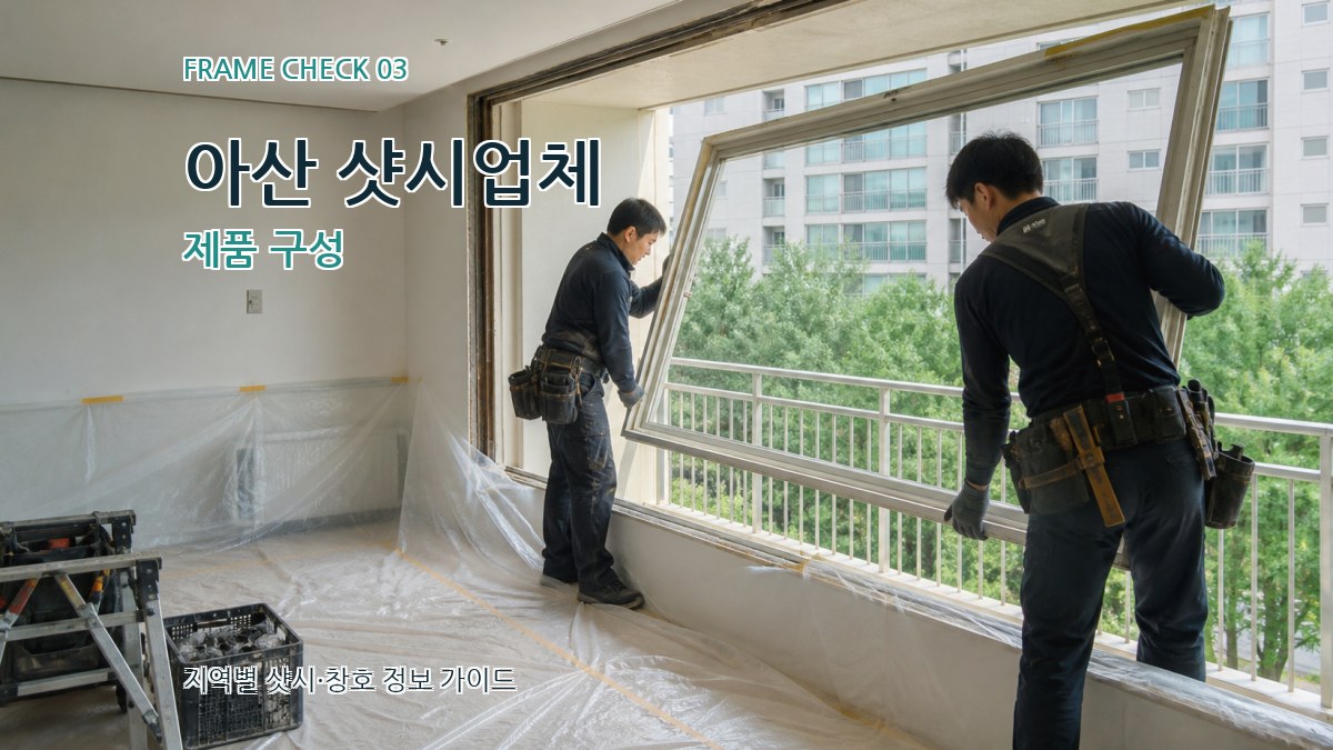 아산 샷시업체 제품 구성