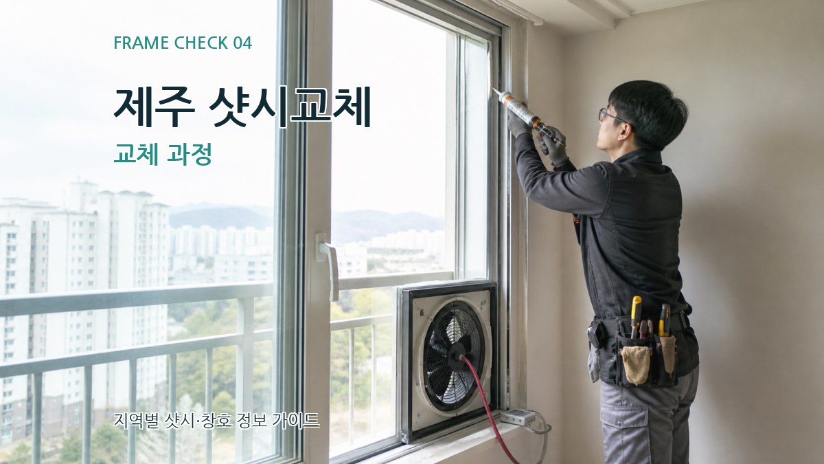제주 샷시교체 교체 과정
