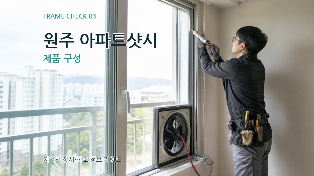 원주 아파트샷시 제품 구성