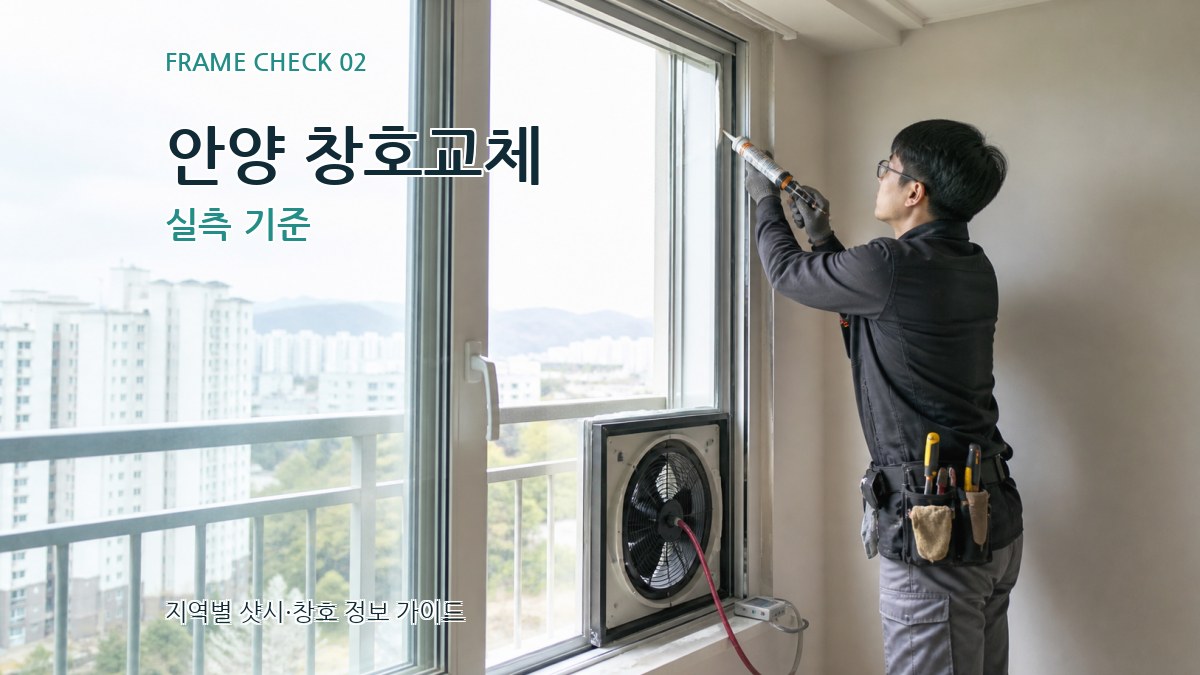 안양 창호교체 실측 기준